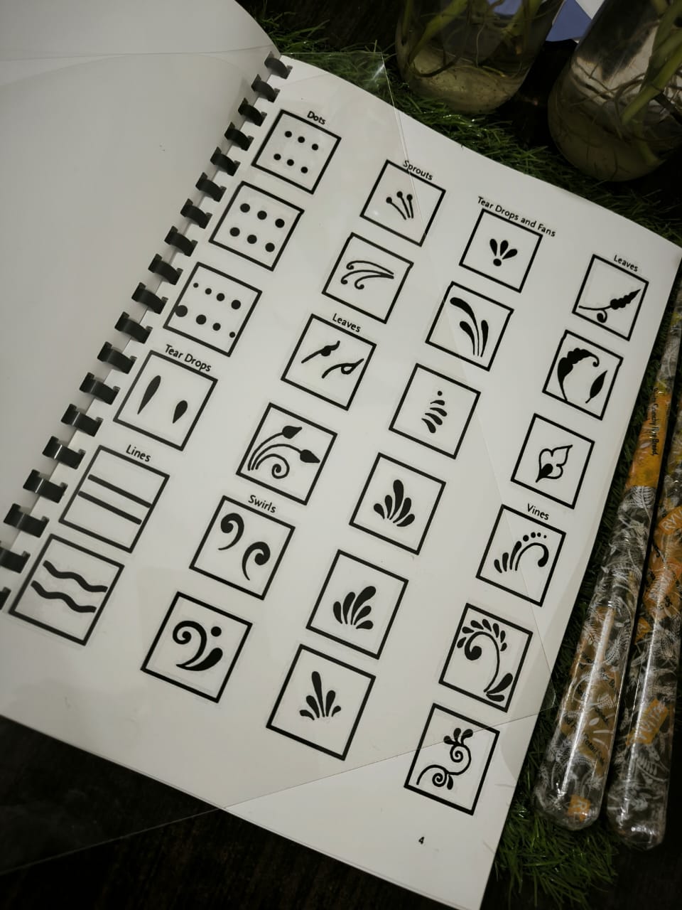 Mehandi Reusable Practice Book + FREE PRACTICE CONE